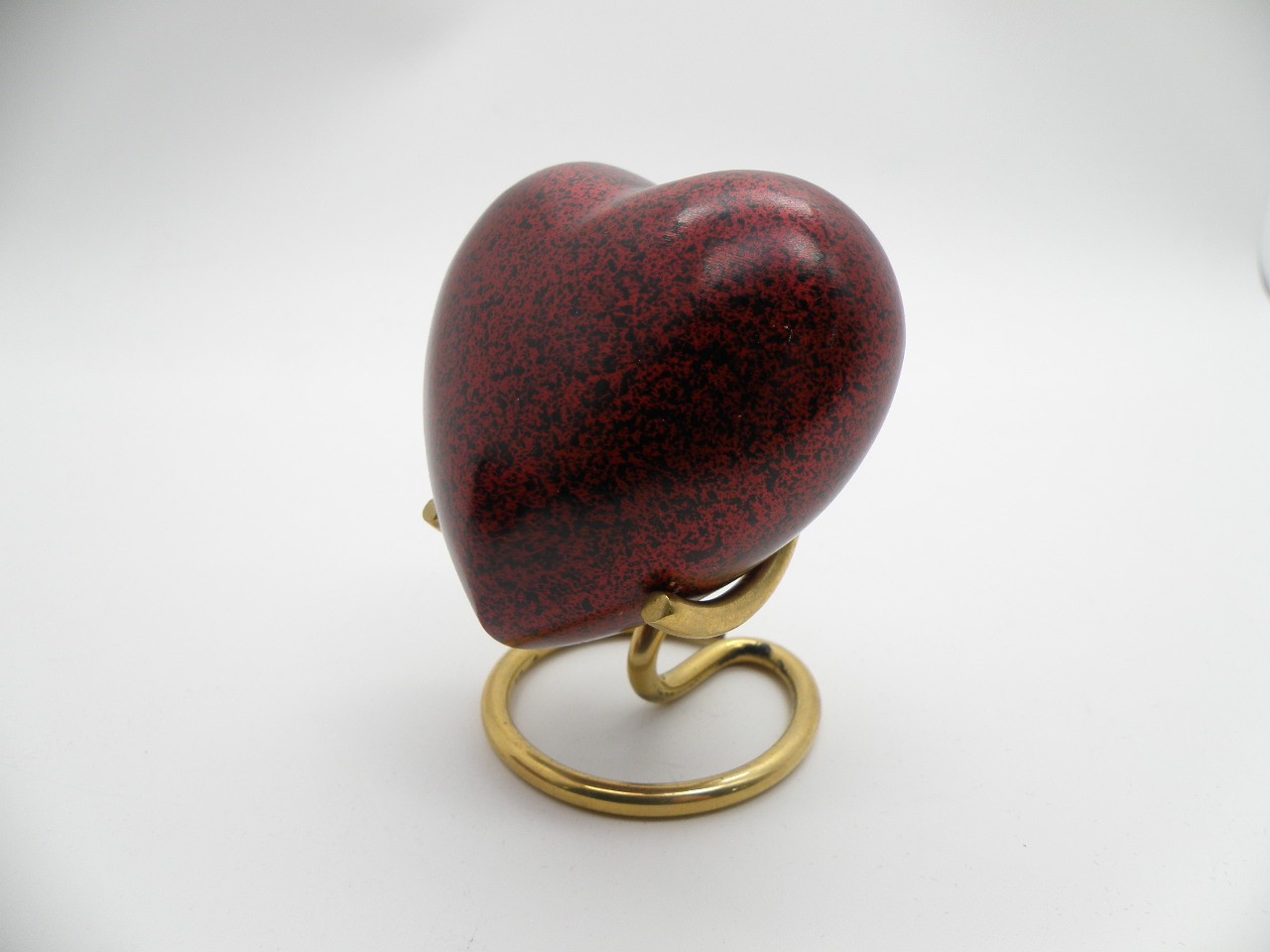 Red Heart Cremation Mini Urn Keepsake Velvet Box Memorial Ashes Holder Sigma