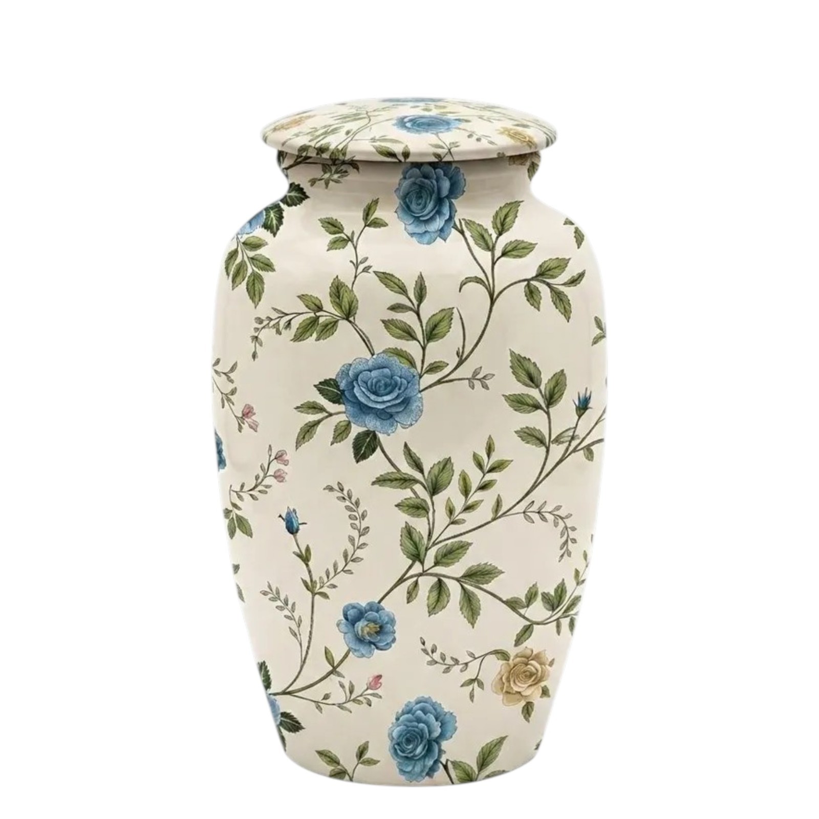 Large Adult Cremation Urn Human Ashes Floral Design 190 Cu In Funeral Urns New..