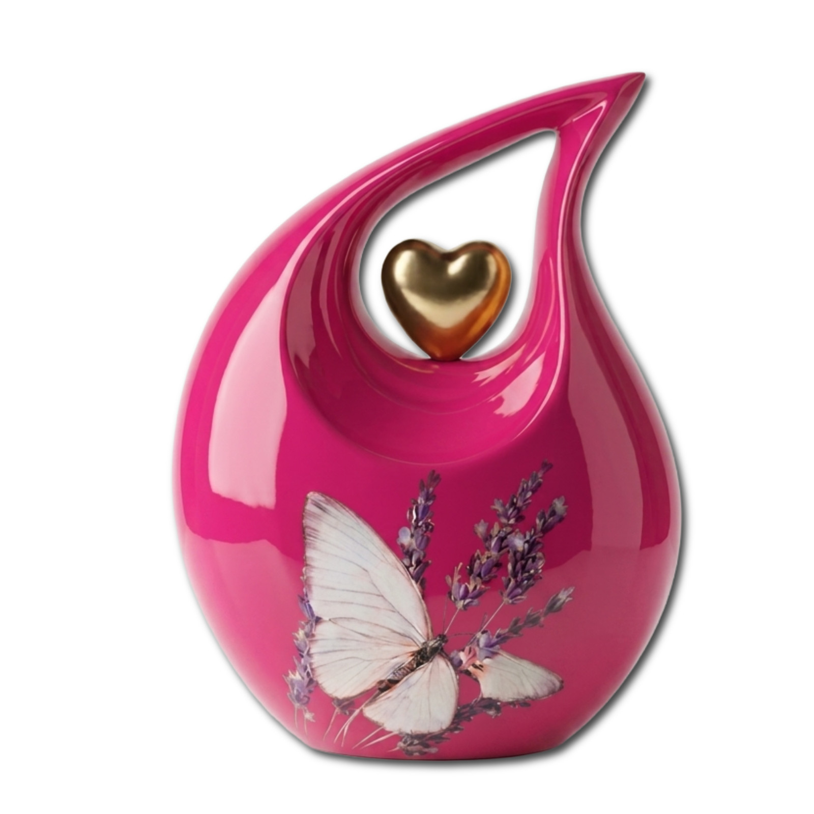 Pink Teardrop Cremation Urns Adult Human Ashes 200 Cu In Memorial for Women
