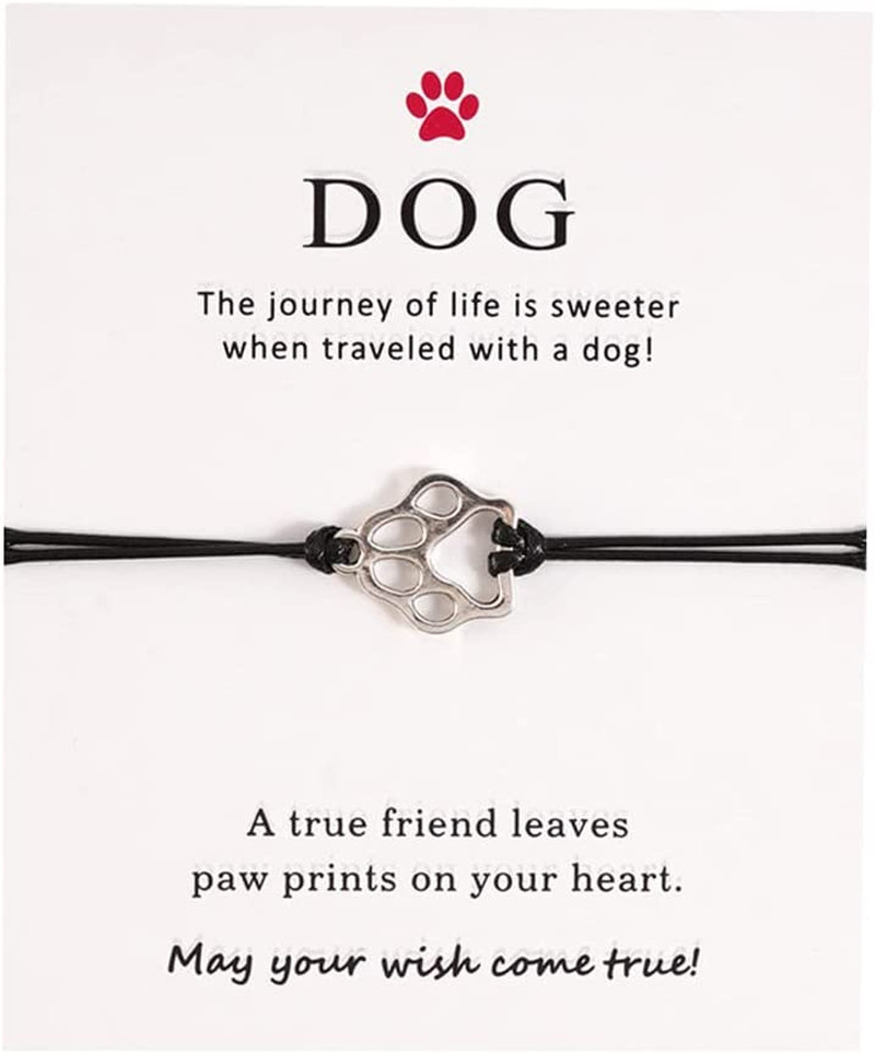 Pet Loss Memorial Gifts for Dogs Lovers Gifts for Women Men, Dog Paw Print Brace