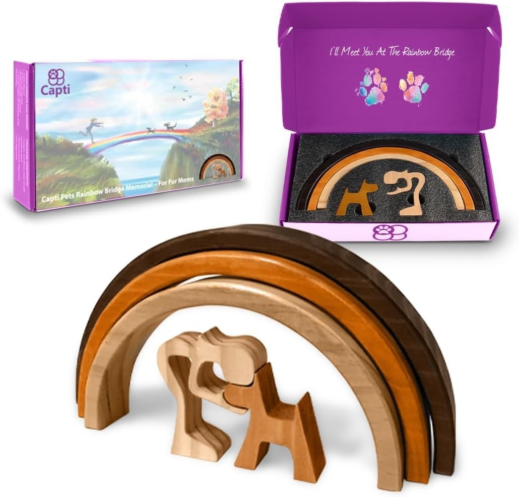 Handcrafted Rainbow Bridge Dog Memorial – Pet Bereavement