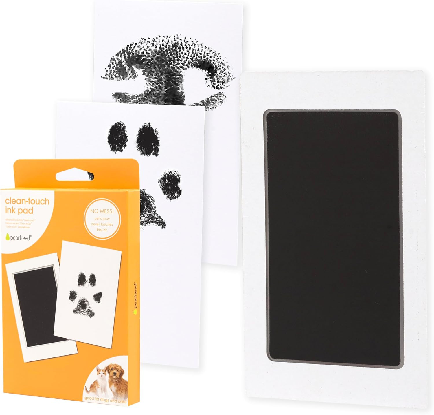Paw Print Clean Touch Ink Pad Kit for Dogs and Cats, Pet Owner Keepsake, DIY Ink
