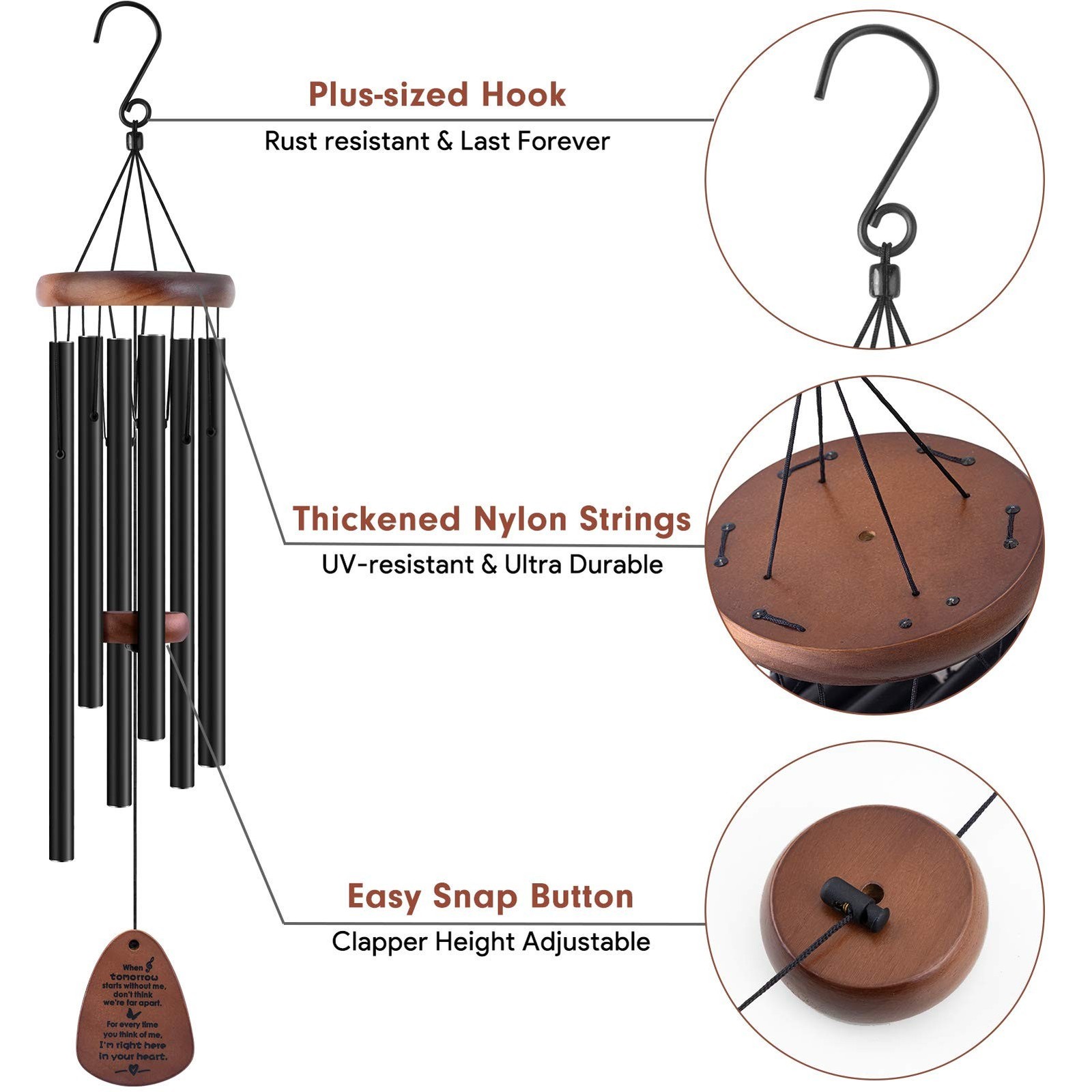 YOUNTASY Sympathy Wind Chimes , Bereavement/Memorial /Sympathy Gift in Memory…