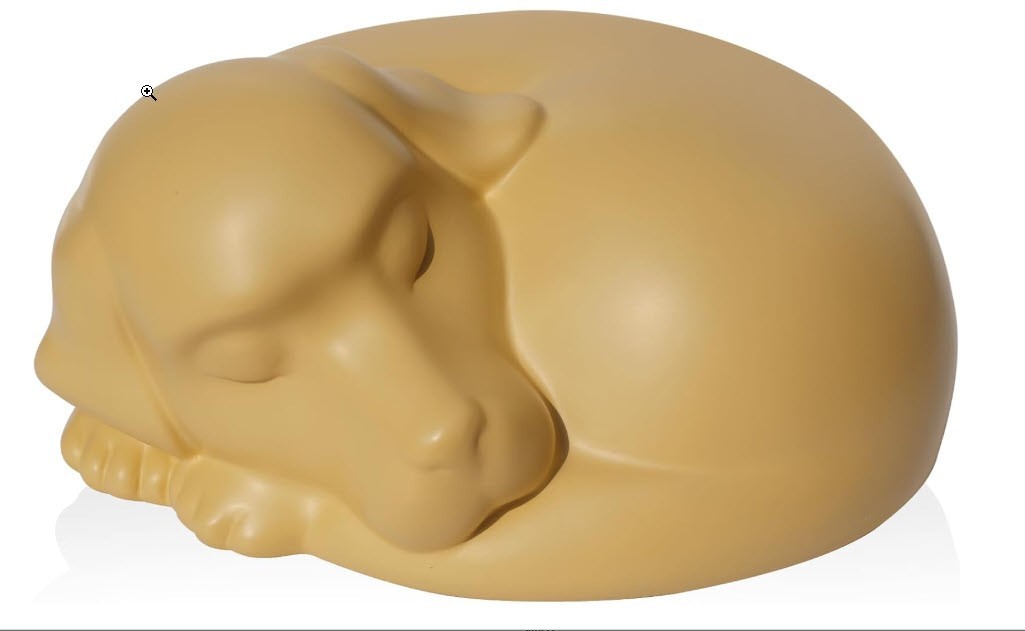 Pet Memorial Urn for Large Brown Dog to 125LBS Golden Retriever Cremation Ashes