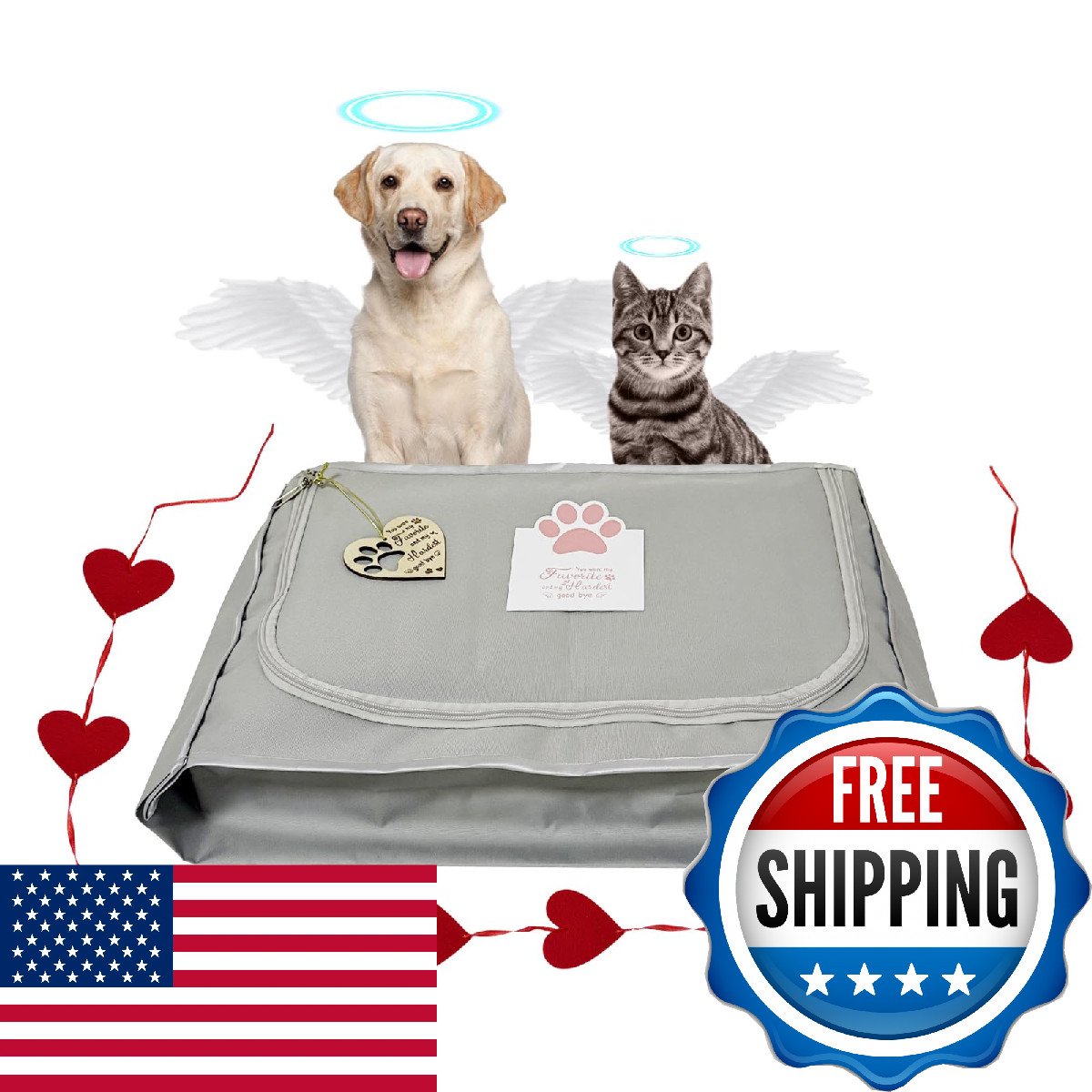 LZHTIME Pet Burial, Eco Friendly Pet Body Bag Suitable for All Kinds of Pets Pet
