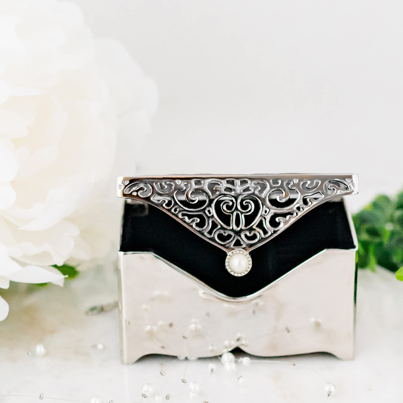 Cherished Moments Filigree Rectangle Jewelry Box, Religious Keepsake