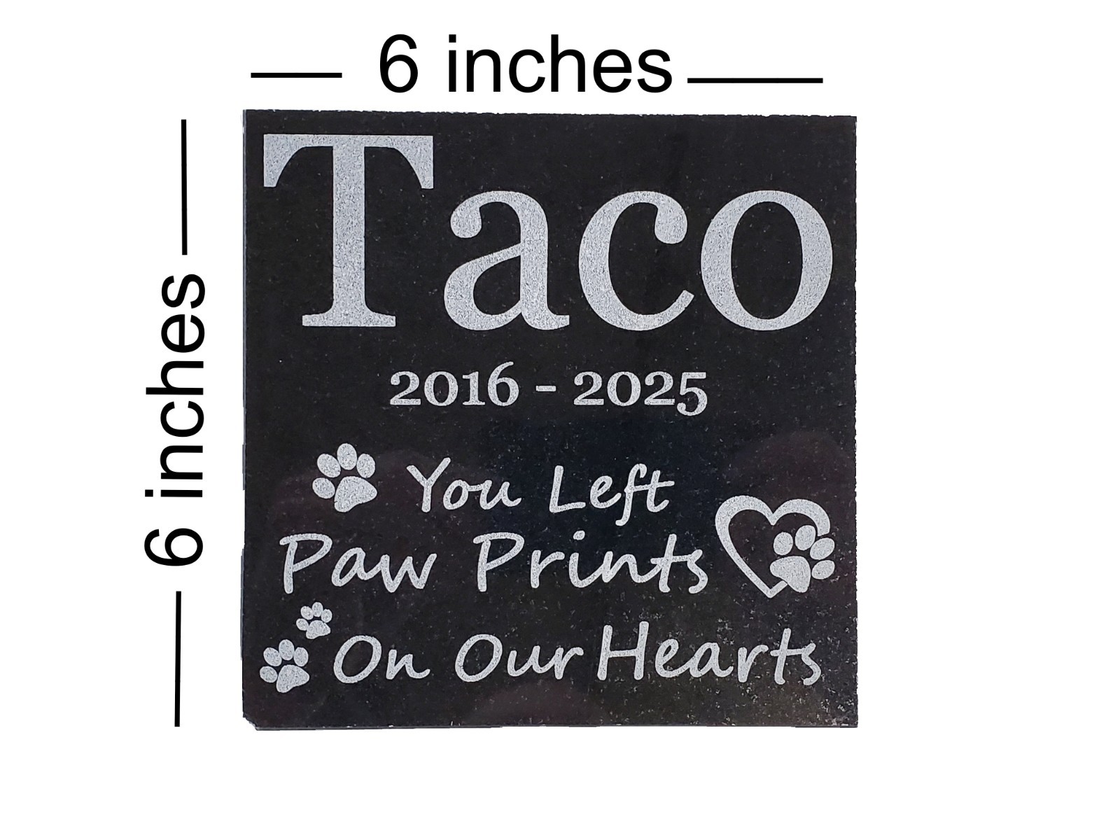 Pet Memorial Grave Stone Garden Headstone Cemetery Burial Marker for Cat Dog d9