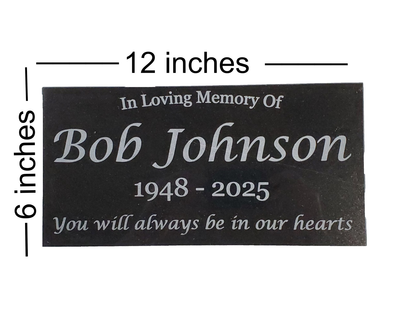 Grave Marker Headstone Garden Memorial Burial Stone Granite Custom Plaque t20