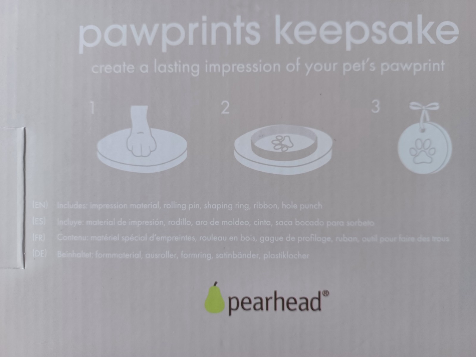 Pawprint Ornament Kit Pearhead Pet DIY Pawprints Keepsake Dogs Or Cats