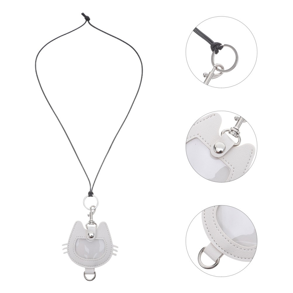 Cat Hair Memorial Keychain Pet Hair Storage Keepsake PU Pendant