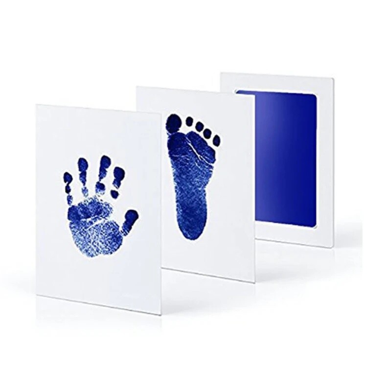 With A Photo Frame Dog Cat Baby Handprint Footprint Pad Paw Print Ink Kit Pad