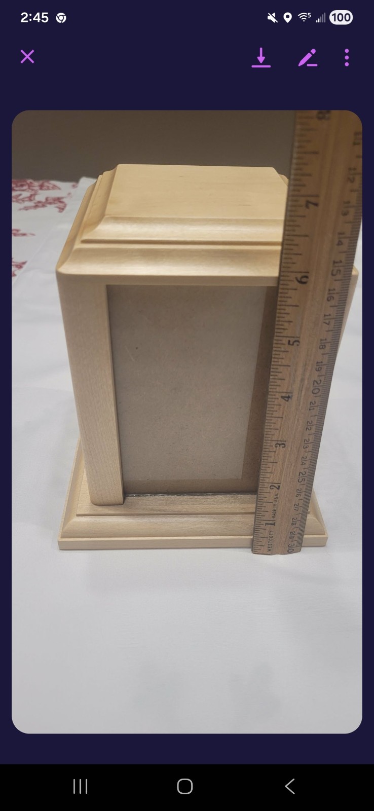 🆕️ Pet Memorial Urn for Ashes Handmade Natural Wood Keepsake Photo Box Small