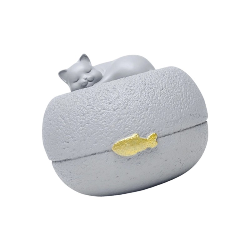 Elegant Pet Memorial Urn For Dog Cats Ashes Storage Resin Keepsakes Container