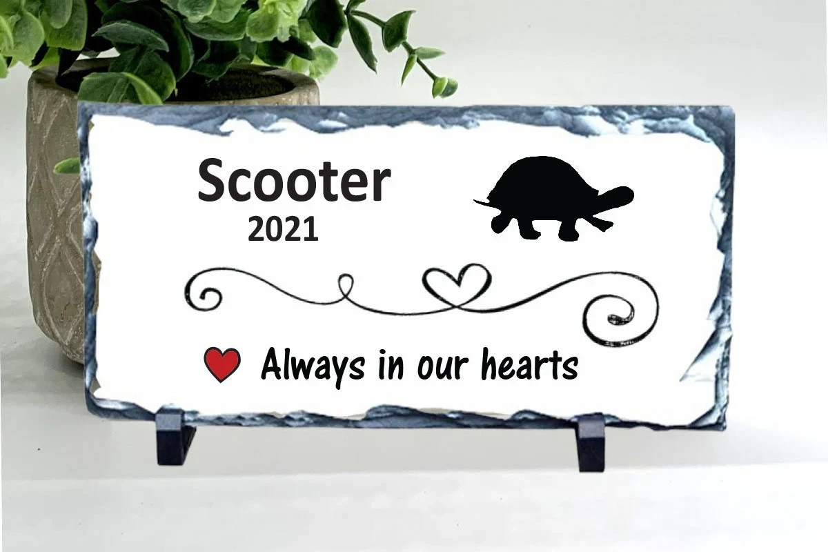 Turtle Memorial – Personalized Pet Memorial Stone – Turtle Loss sympathy Gift