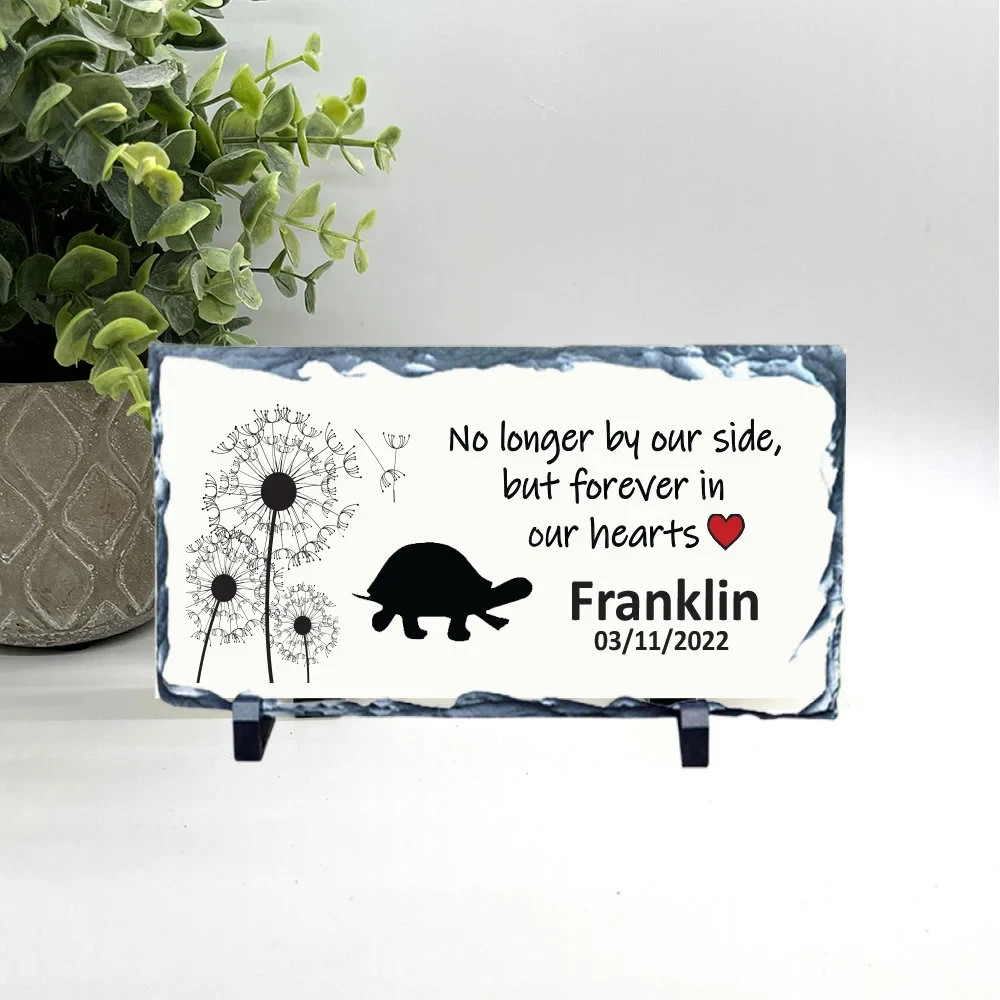 Turtle Memorial – Personalized Pet Memorial Stone- Turtle Loss sympathy Gift