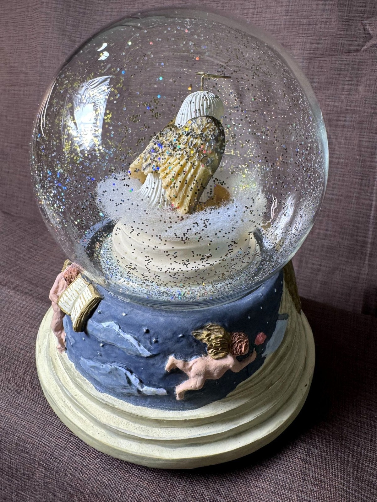 Pet Memorial Music Globe Rainbow Bridge Angel Dog Sympathy Gift