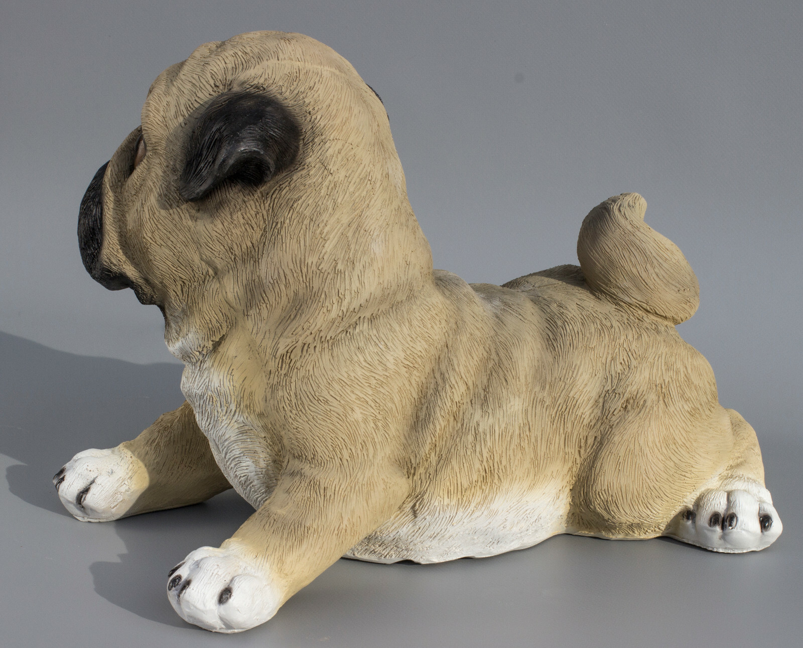 Pet Cremation Urn Pug Dog Ashes Memorial Statue Grave Ornaments Animal Realistic