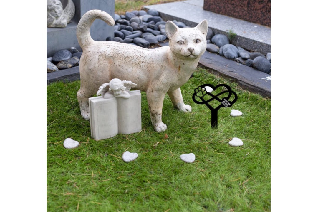 JIANWEI Memorial Pet Grave Markers, Pet Loss Stake Memorial Plaques Paw…