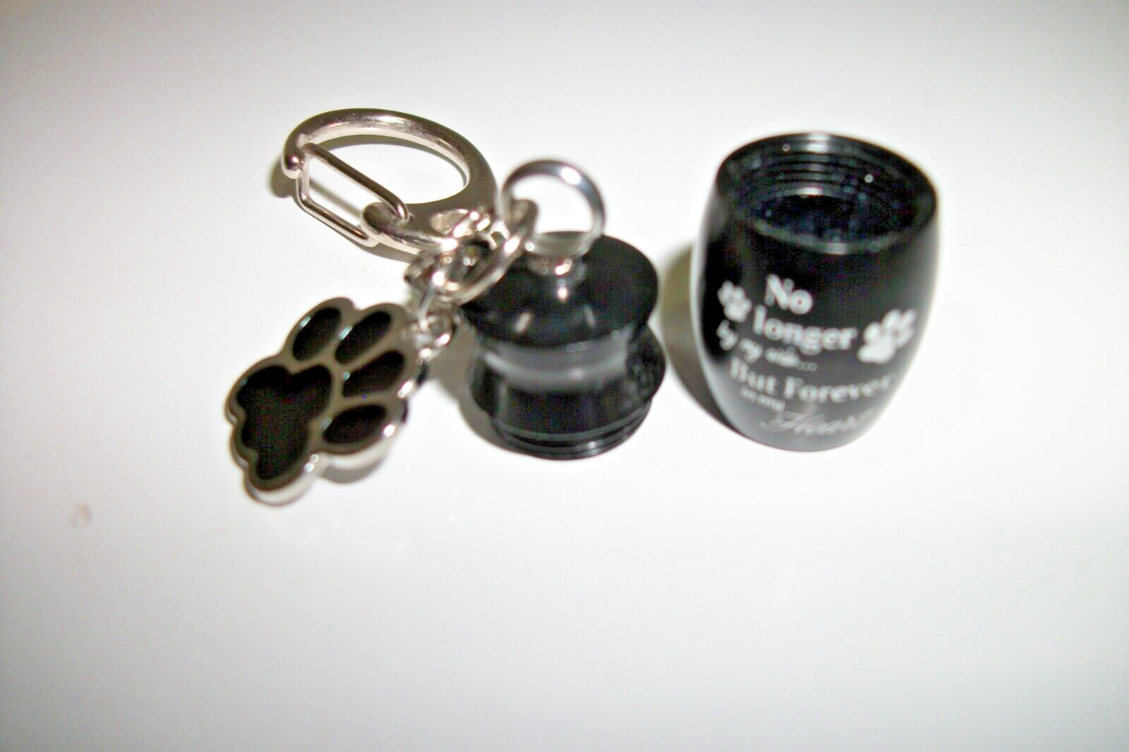 Mini Pet Cremation Urn Keychain/Necklace Pendant Memory Keepsake Dog Cat Tribute