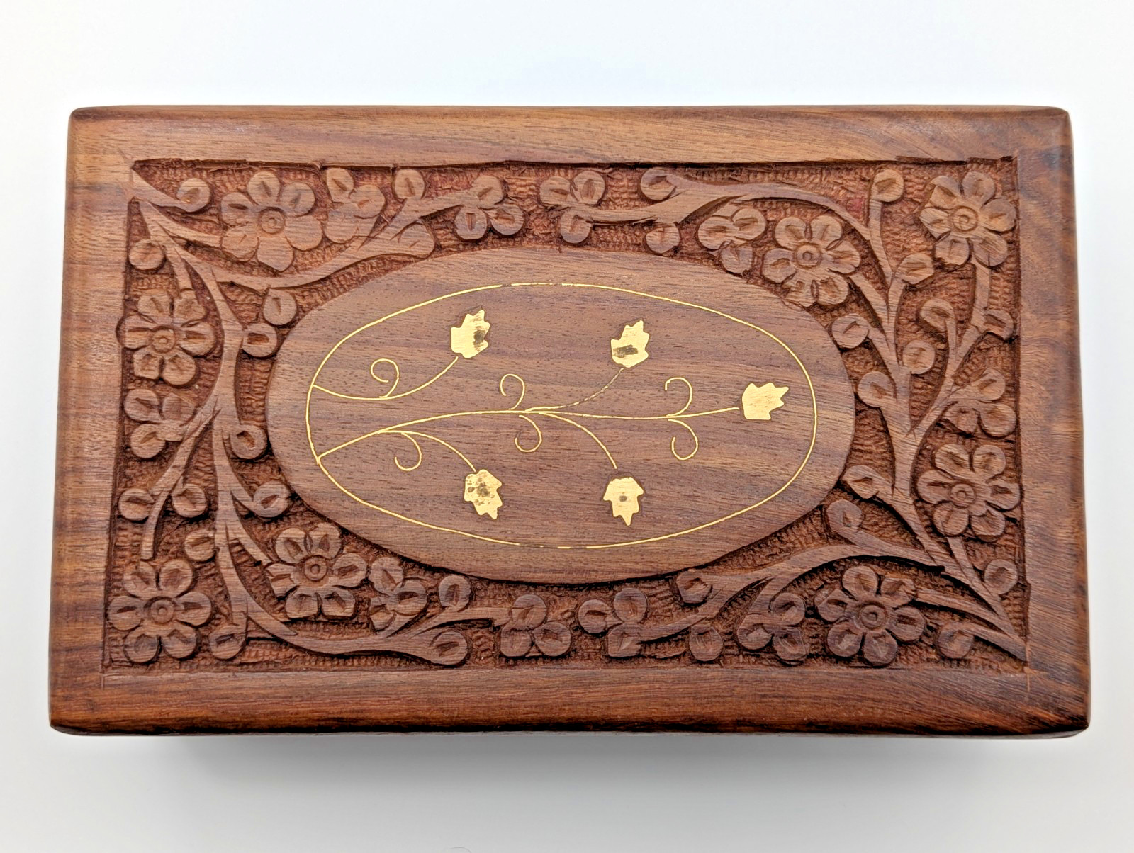 Handcrafted Rosewood Cremation Urn Small Pet Ashes Cat Dog Tree Of Life Keepsake