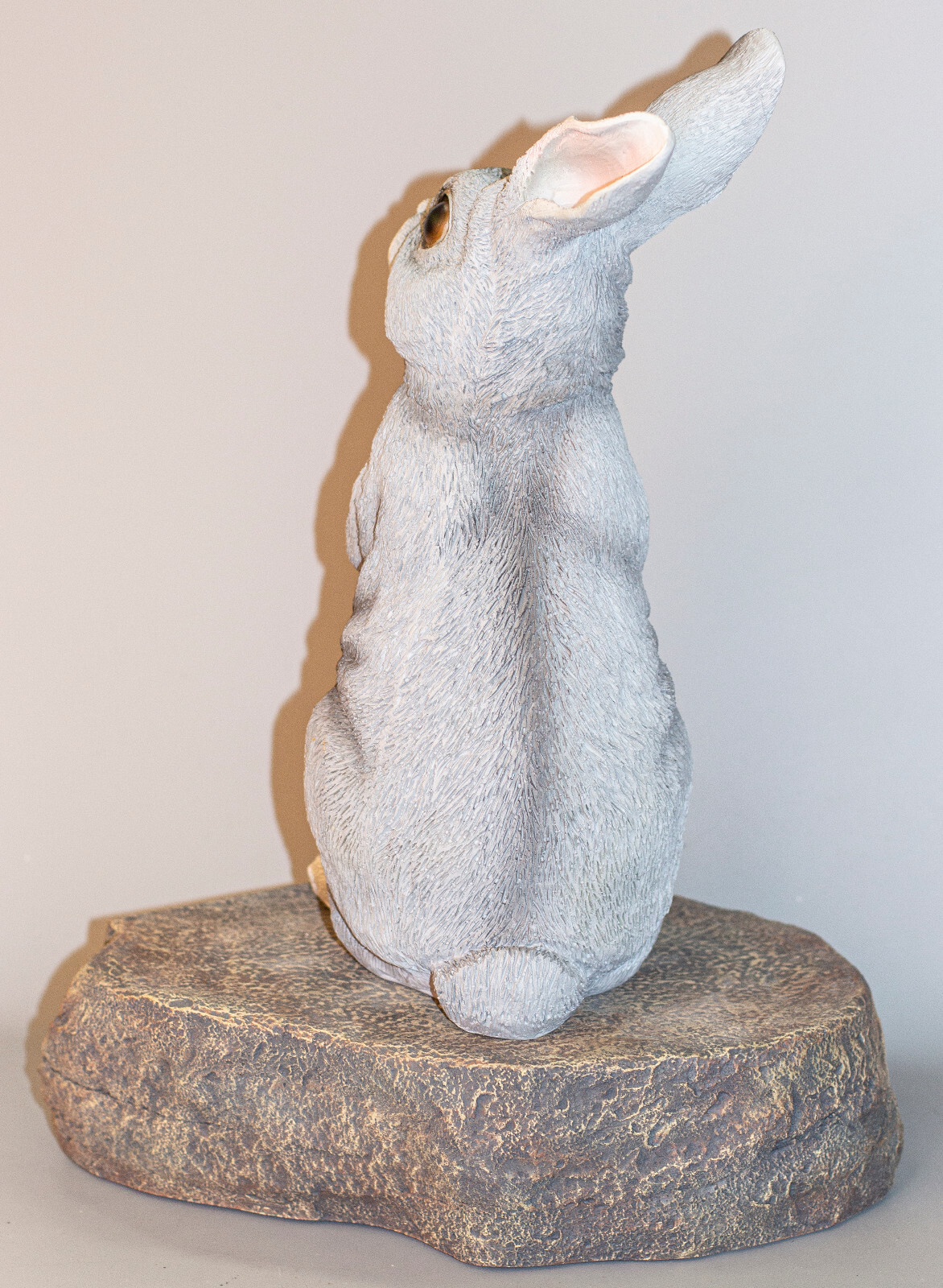 Animal Memorial Stone Bunny Rabbit Urn Pet Ashes Sculpture Grave Ornament Casket