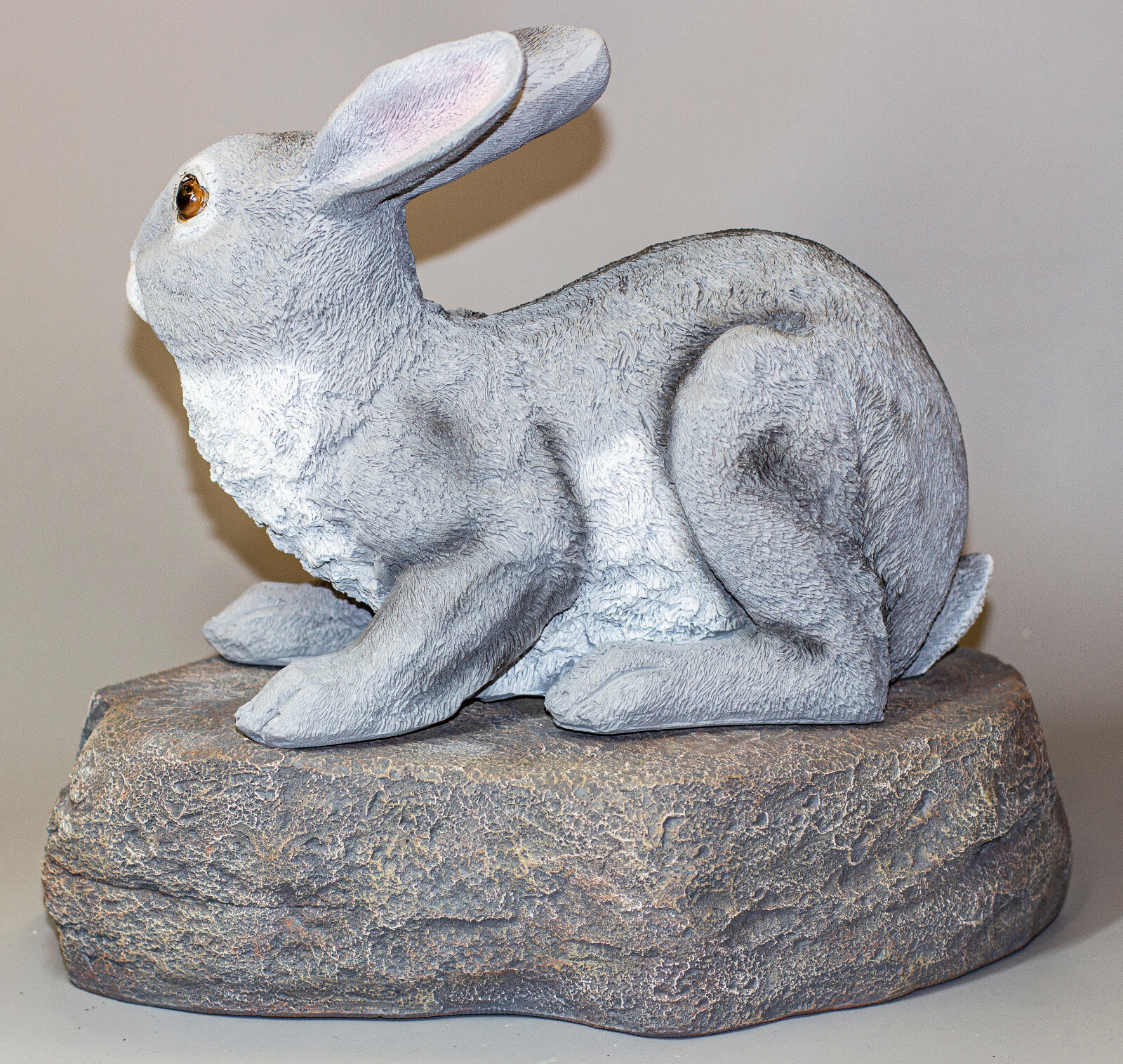 Rabbit Memorial Stone Bunny Urn Pet Ashes Sculpture Keepsake Grave Decor Casket