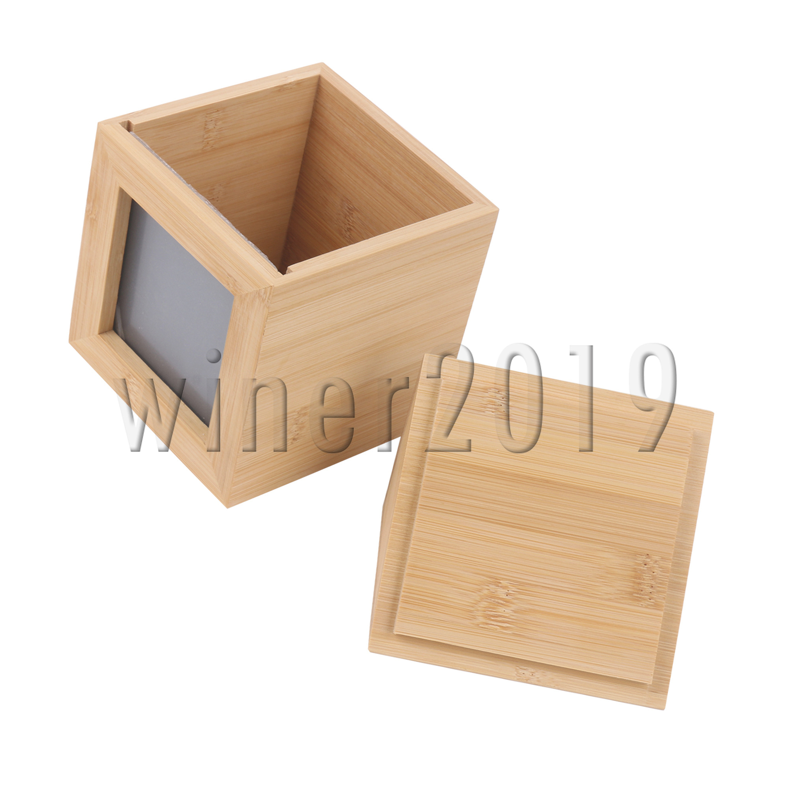 Animal Urns for Ashes Memorial Box 4.72 x 4.72 x 7.17 Inch Natural Wood Color