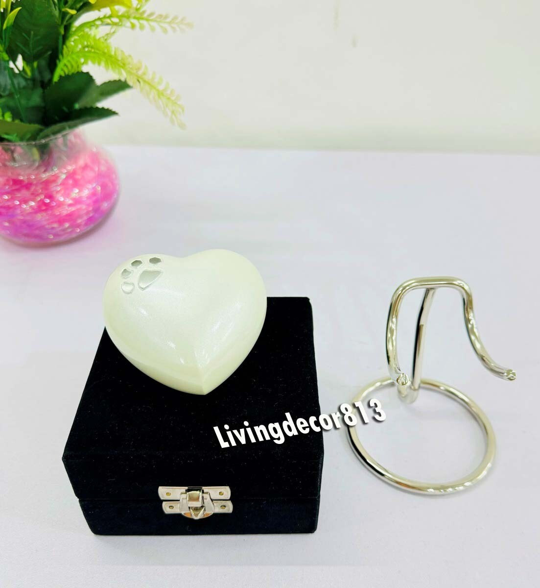 Heart Shaped Small Keepsakes Cremation Urn For Human Ashes/Funeral Supplies Urn