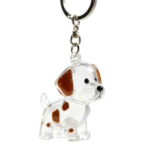 Dog Hair Keychain,Transparent Bottle for Fur,Dog Memorial Gifts for Loss,Pet