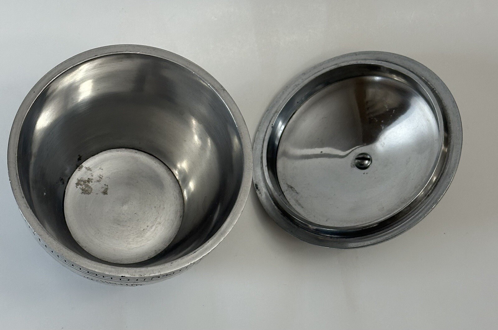 VINTAGE HAND CHASED URN SPUN ALUMINUM HAND MADE