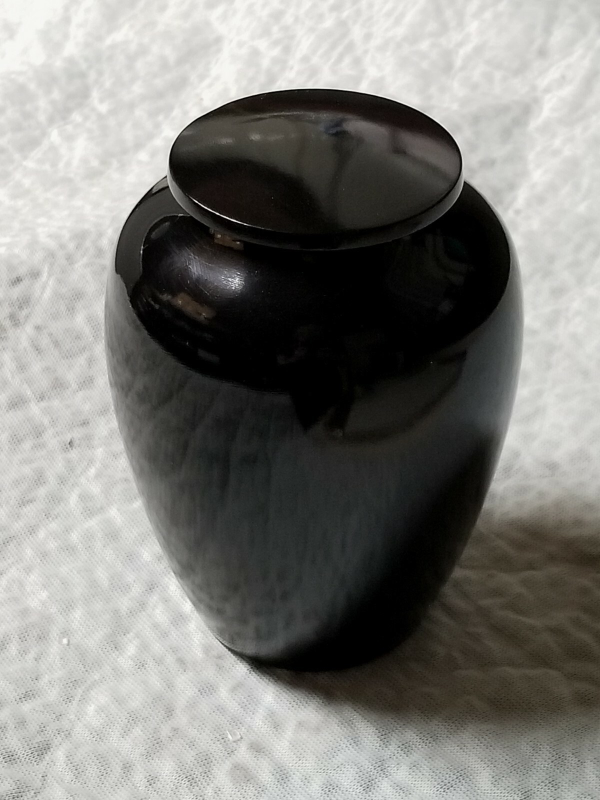 BLACK Zoophilous SMALL Aluminum Vase Style Urn Pet Ashes