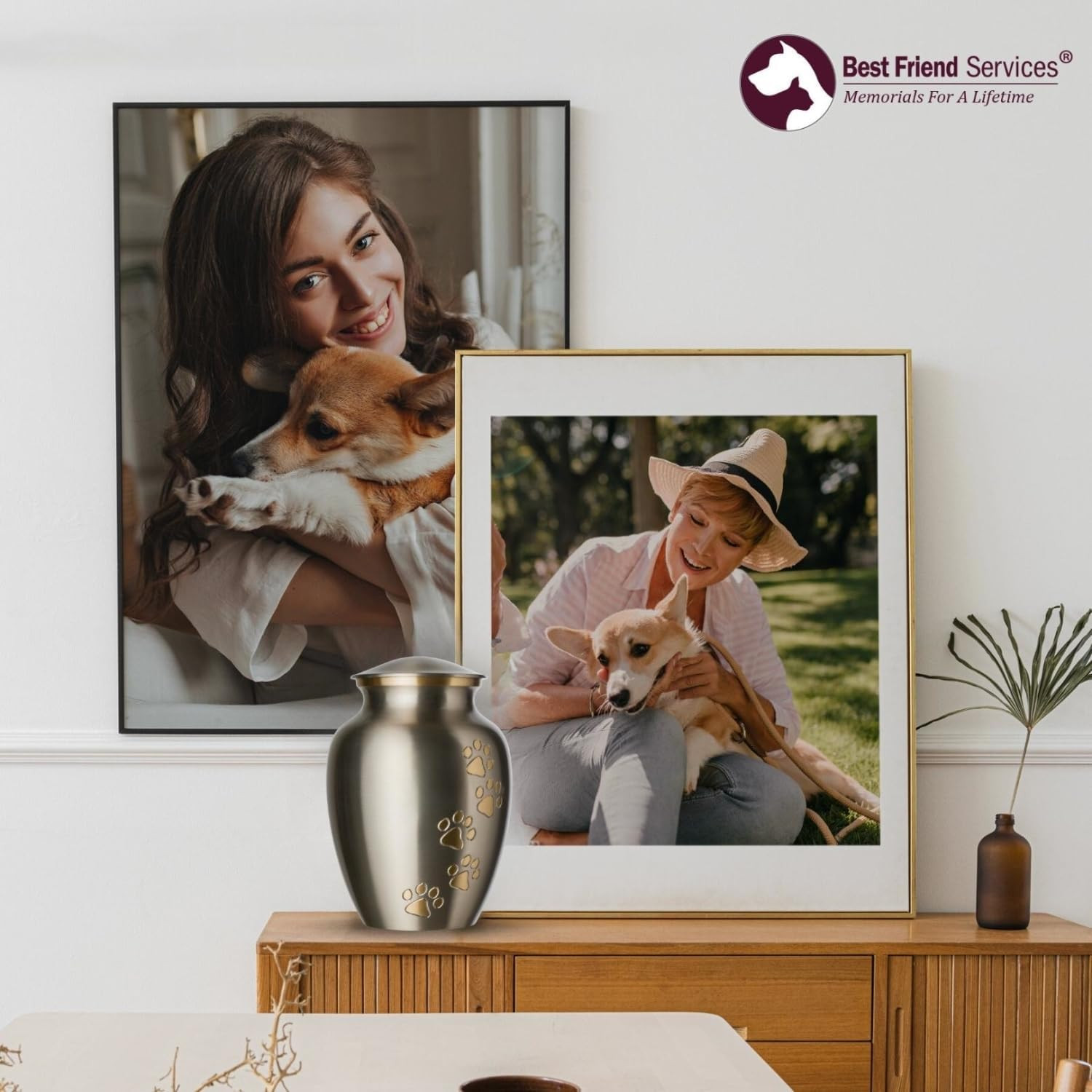 Pet Urn – Ottillie Paws Legacy Memorial Pet Cremation Urns for Dogs and Cats Ash