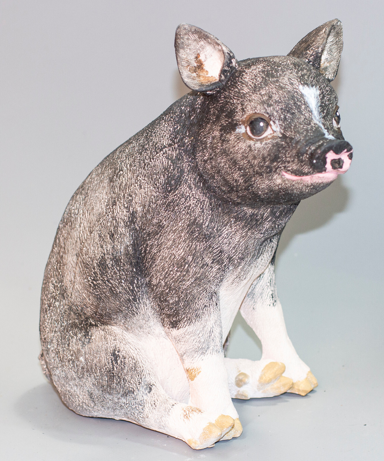 Black Pig Urn Pet Ashes Cremation Statue Memorial Grave Figure Funeral Keepsake