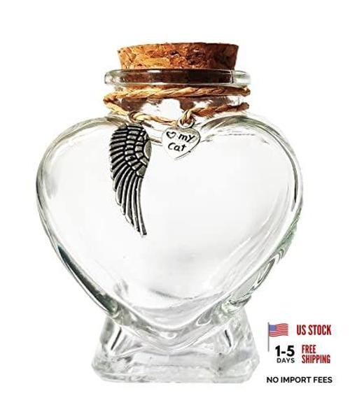 pet hair memorial bottle for dog, cat, dog, cat