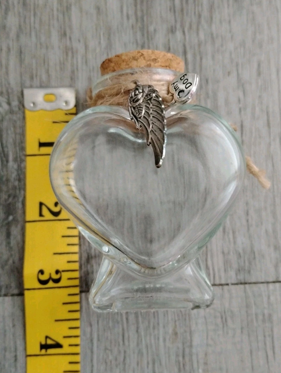 Pet Memorial Bottle for Fur Keepsake – Dog Cat Hair Urn Remembrance Jar