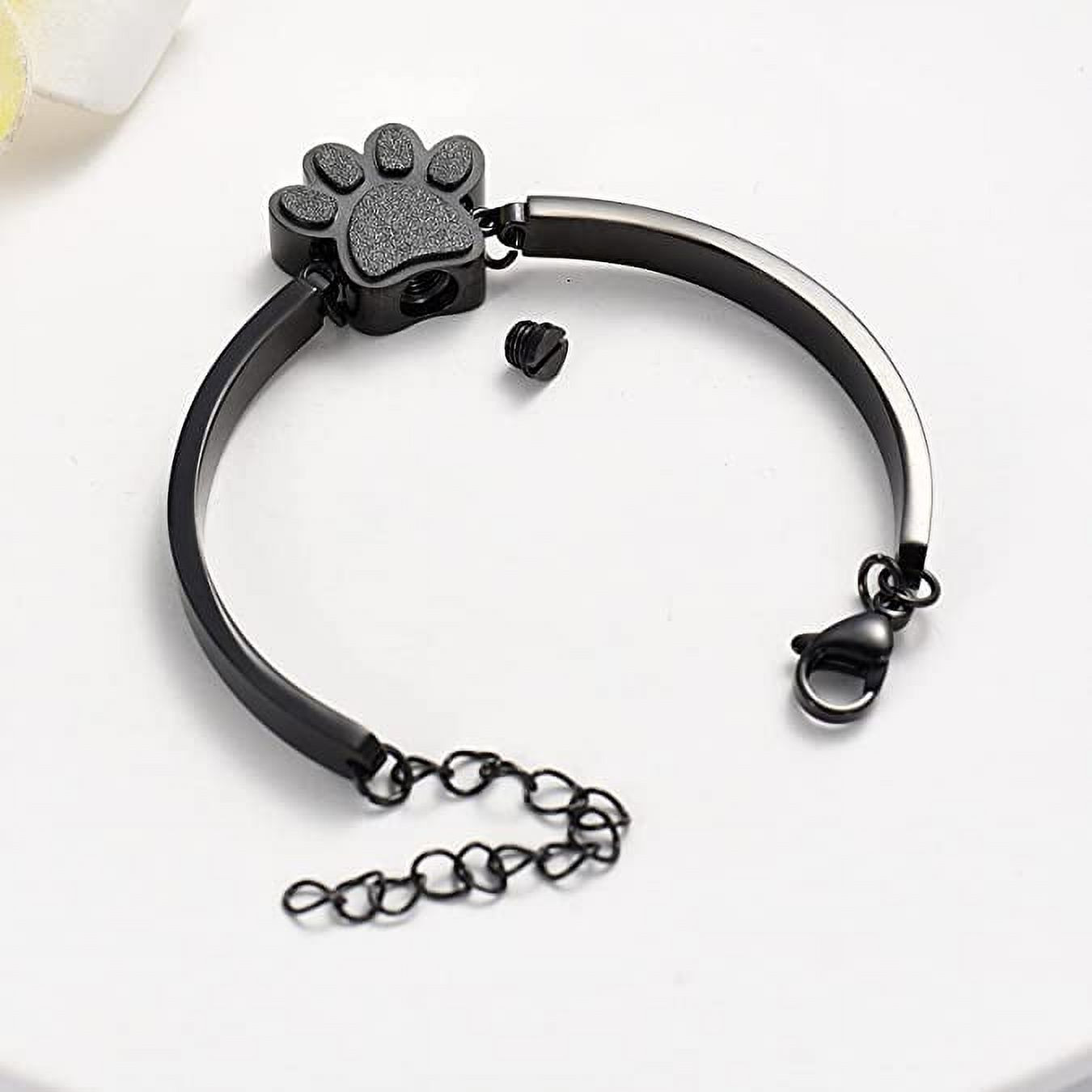 Pet Cremation Jewelry for Ashes for Dog/Cat Ashes Keepsake Urn Bracelet for Wome