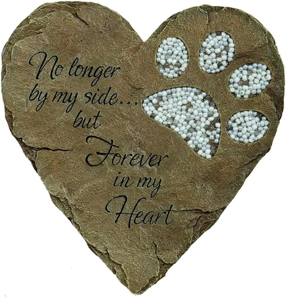 Pet Memorial Garden Stone White Durable Weatherproof Wall Mount Decor