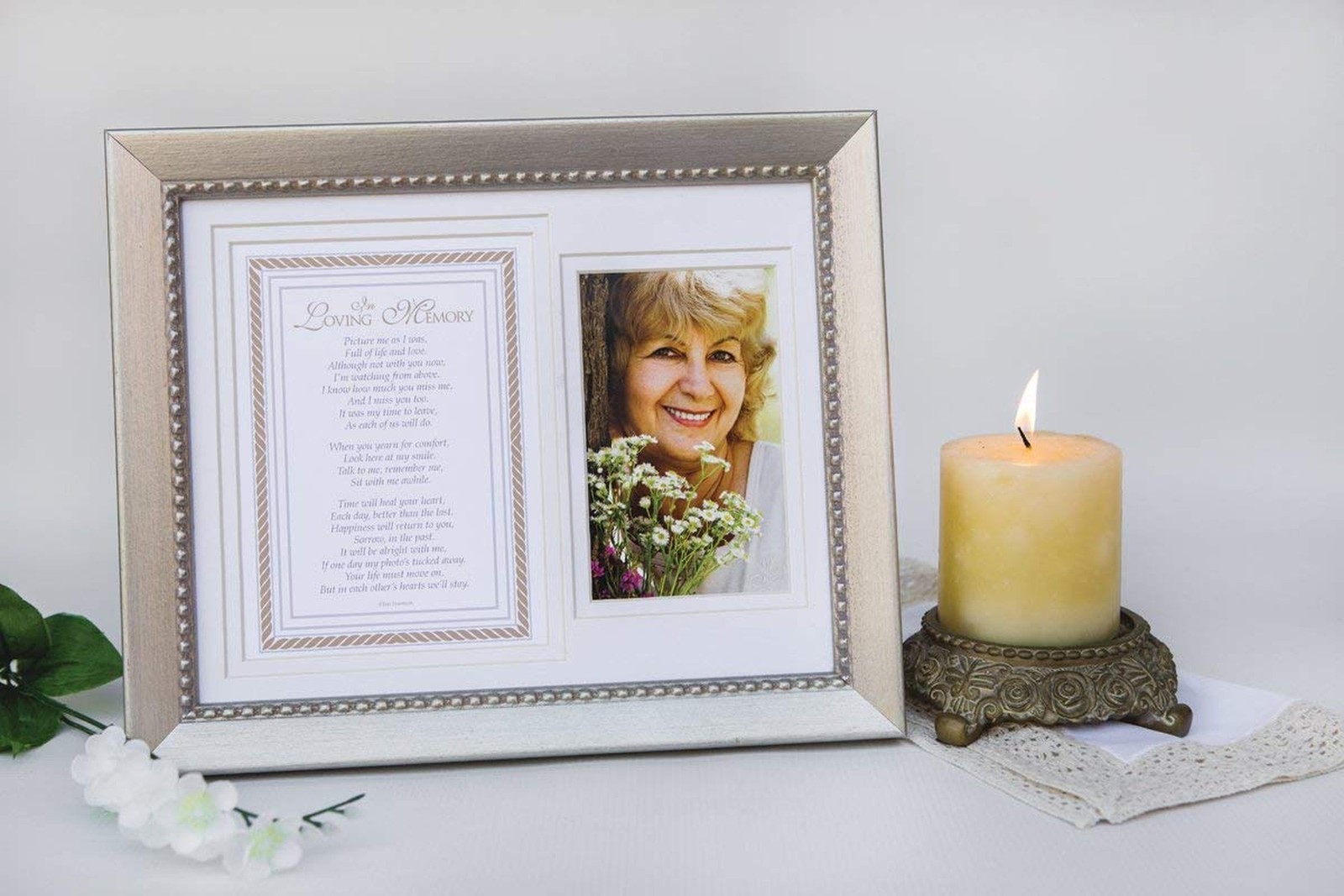 In Loving Memory Sentiment Memorial Picture Frame- Sympathy Gift for Loss of …