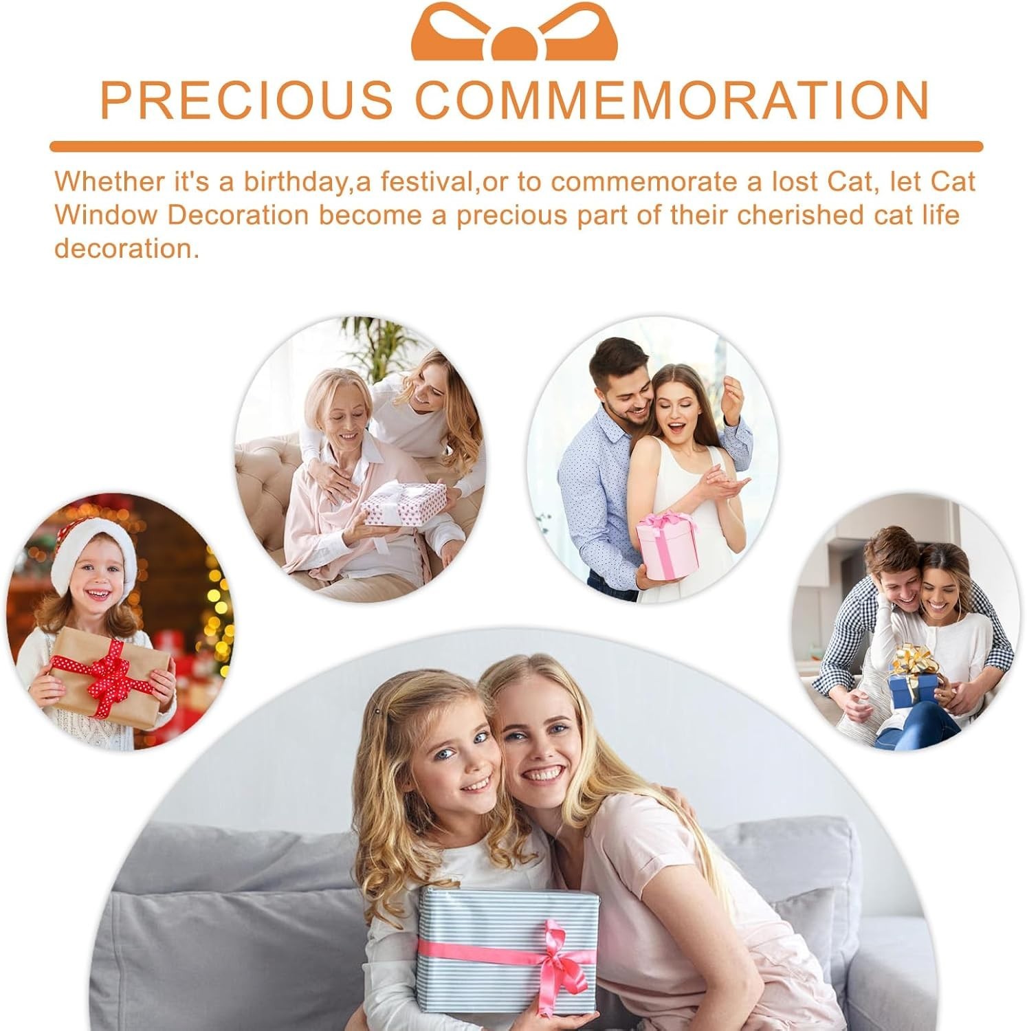 Cat Memorial Suncatcher for Window, Personalized Pet Loss Gift for Cat Lovers