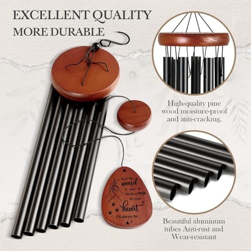 Pet Memorial Gifts for Dogs, Dog Memorial, Pet Memorial Wind Black-25.5 in