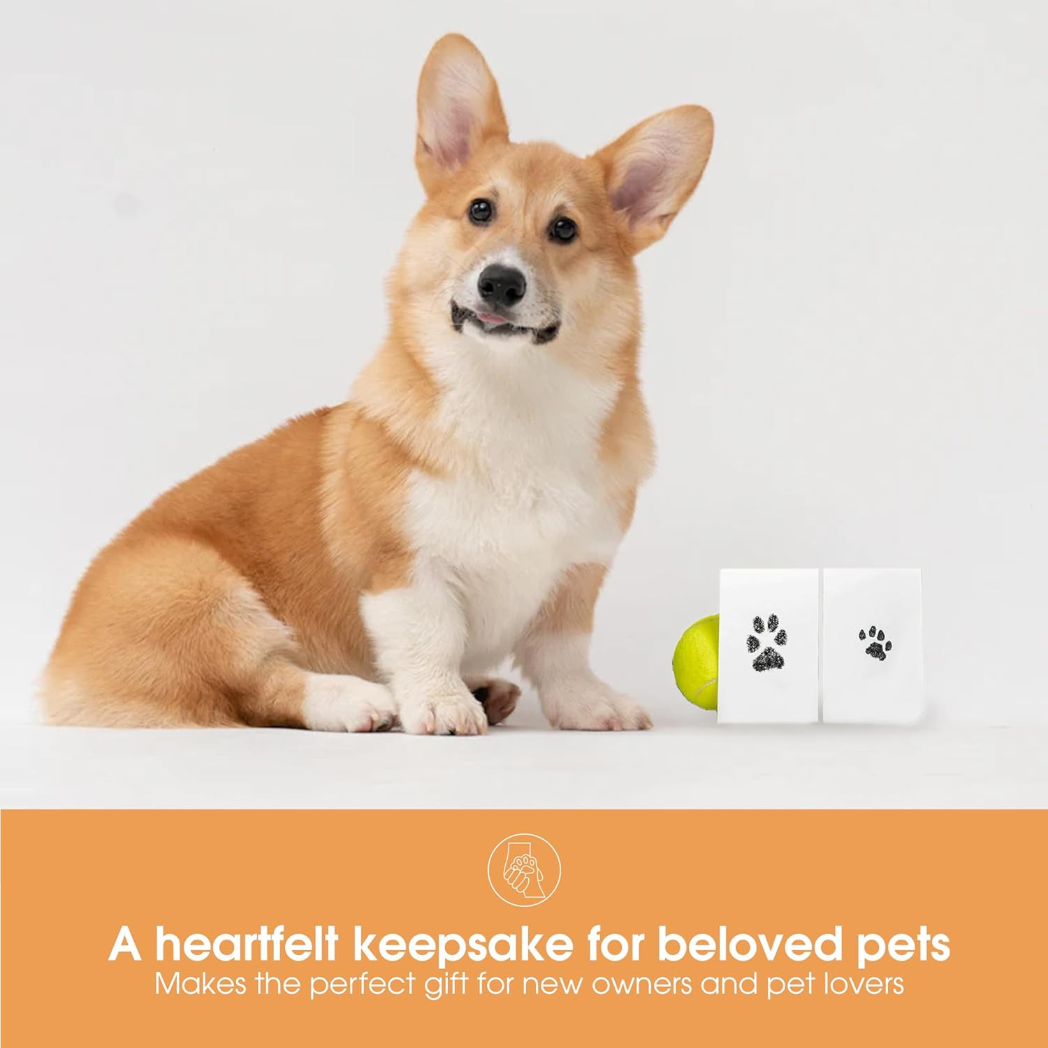Paw Print Ink Pad Kit for Dogs & Cats – DIY Keepsake Impression Set