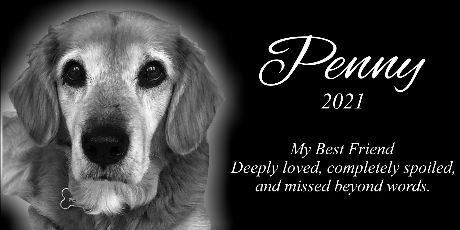 Custom Stone Memorial Grave Marker Granite Plaque Human headstone Rabbit