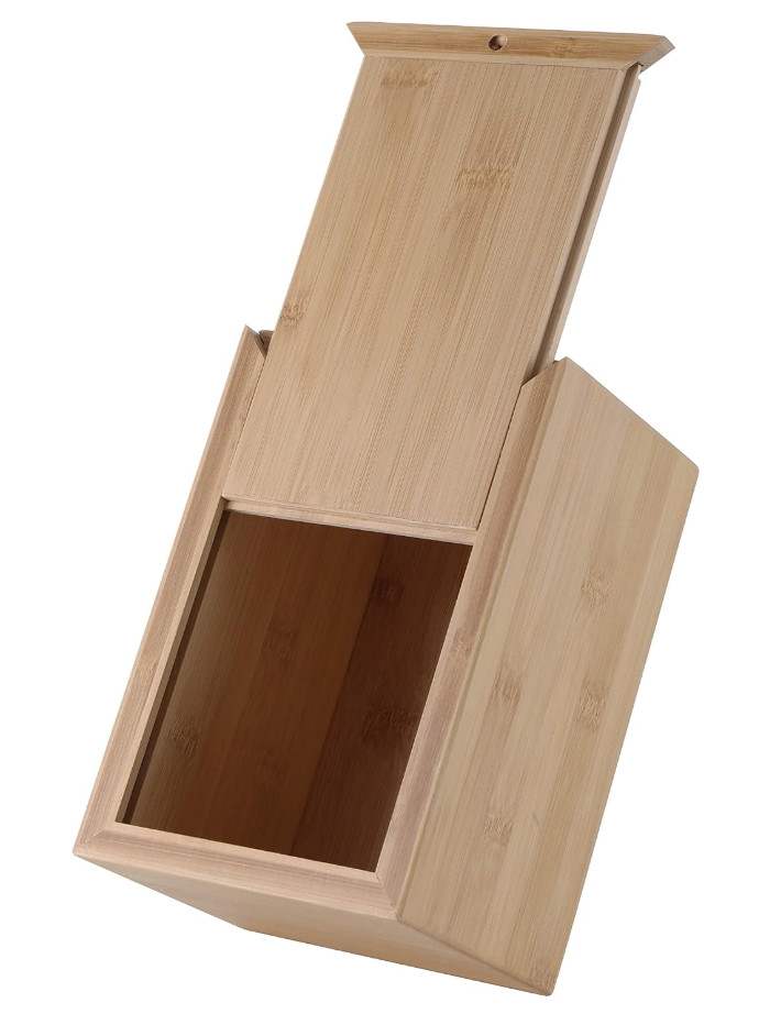 Bamboo Pet Urns for Dog Ashes; Bamboo Wooden Pet Box Urn for Funeral