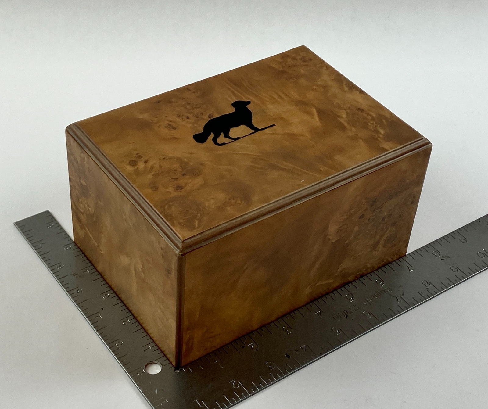 Memory Wood Box with Urn for Pet White