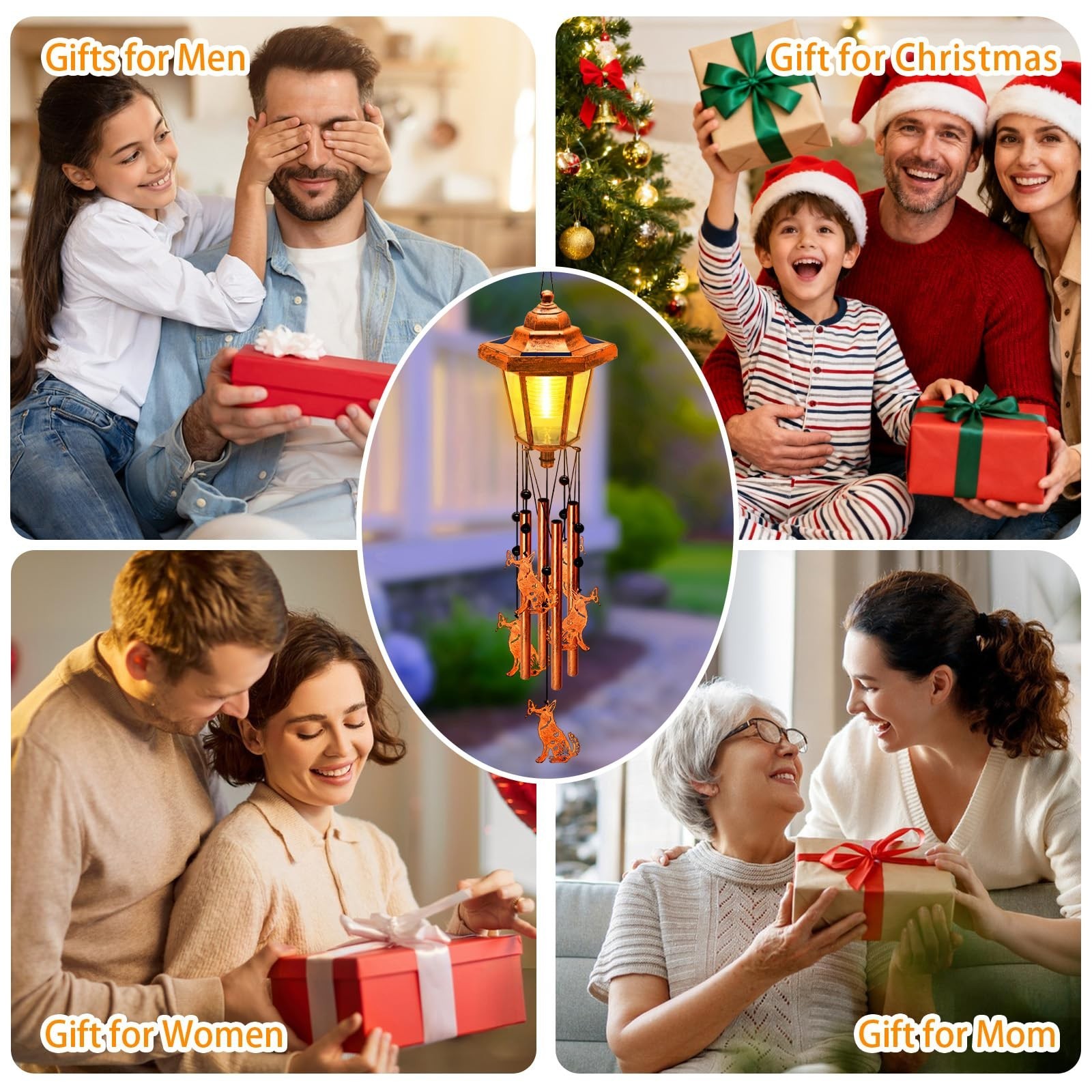 Large Solar Dog Wind Chimes, Gifts for Women Mom Grandma Wife Sister Daughter…