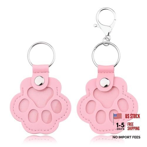 Pet Fur Keepsake Collector Cat Dog Memorial Gifts for Loss of Dog Paw Pink
