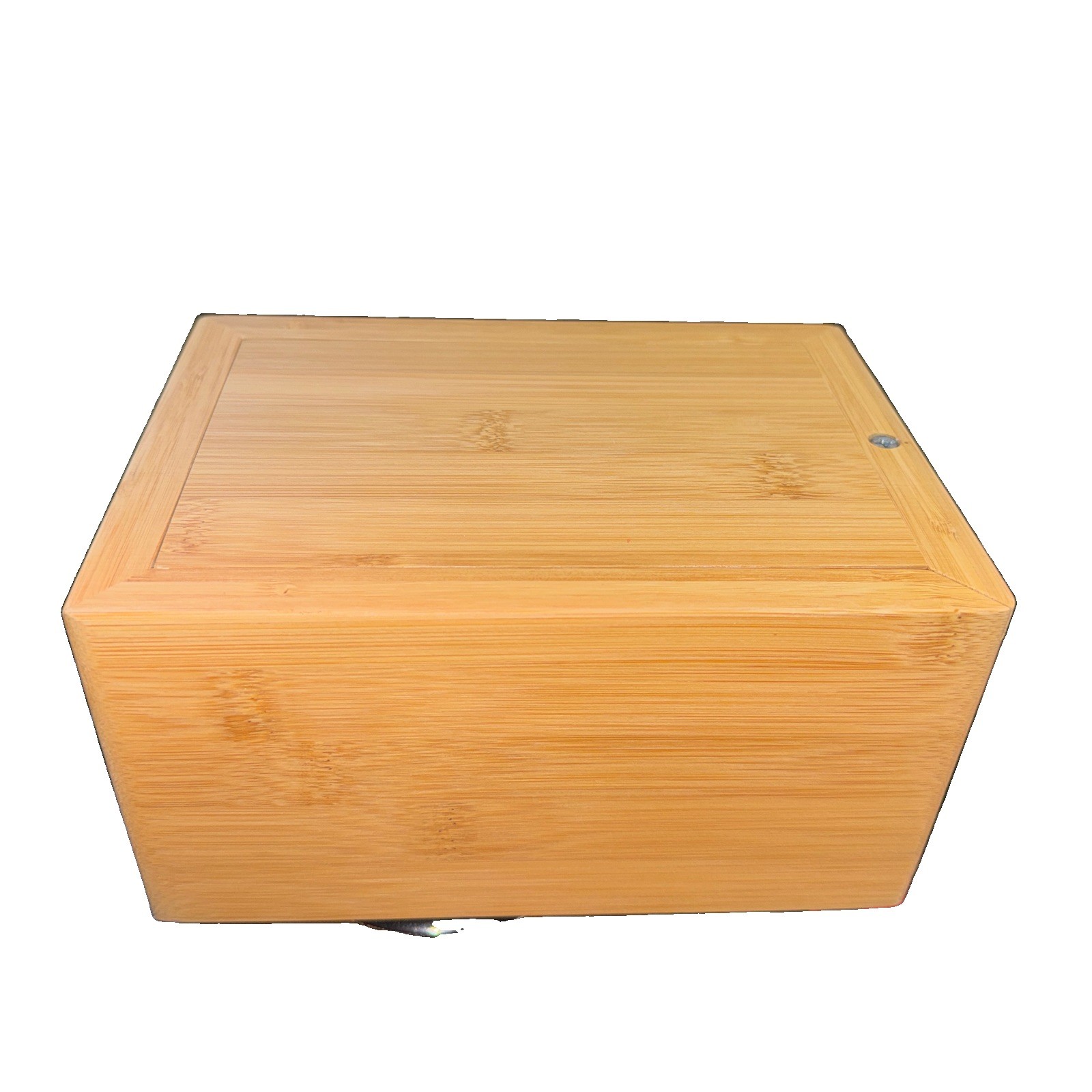 Silicute Pet Urn Wood Box 8x4x5 ashes cremation Bamboo Memorial Funeral Pets New