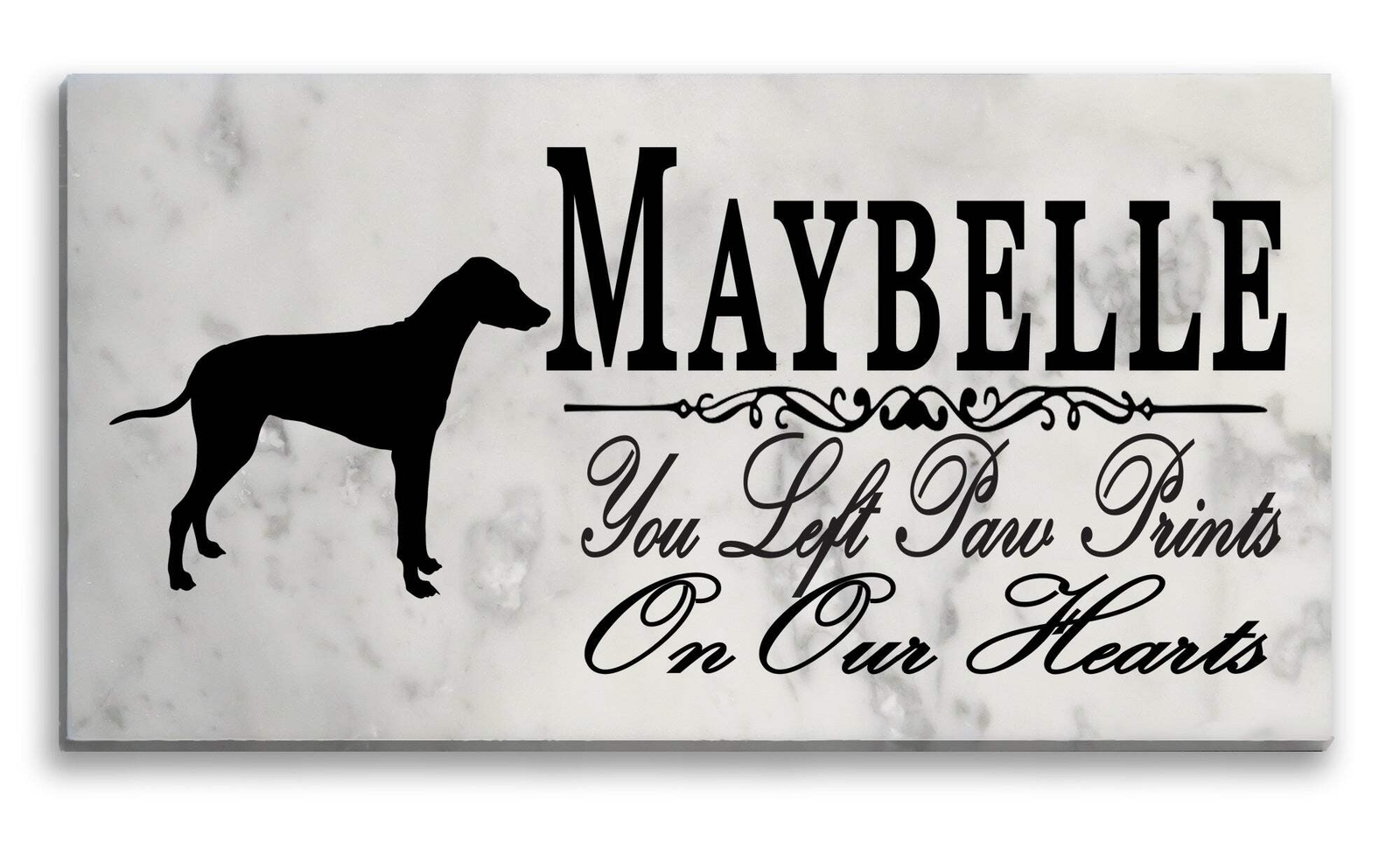 Rhodesian Ridgeback Memorial Stone Personalized Dog Garden Plaque Grave Marker