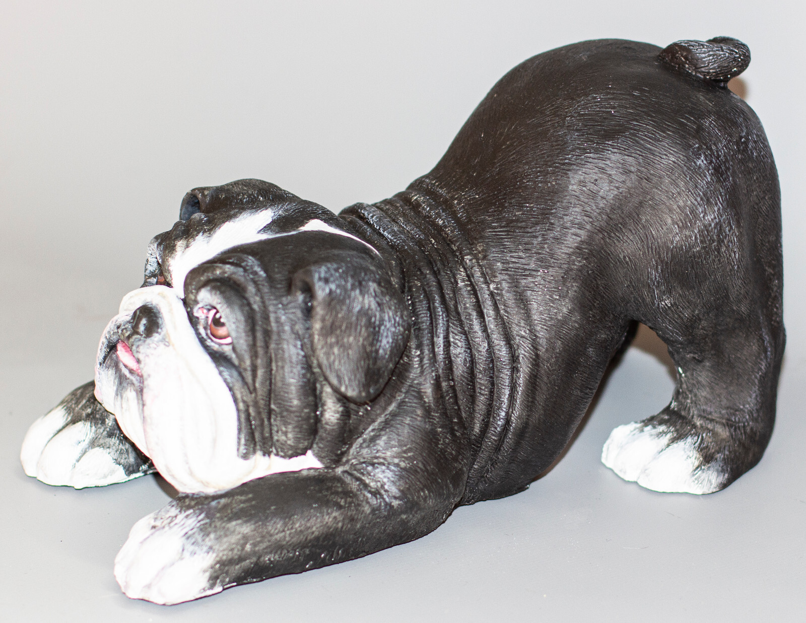 Cremation Urn English Bulldog Pet Memorial Statue Grave Decor Funeral Figurine