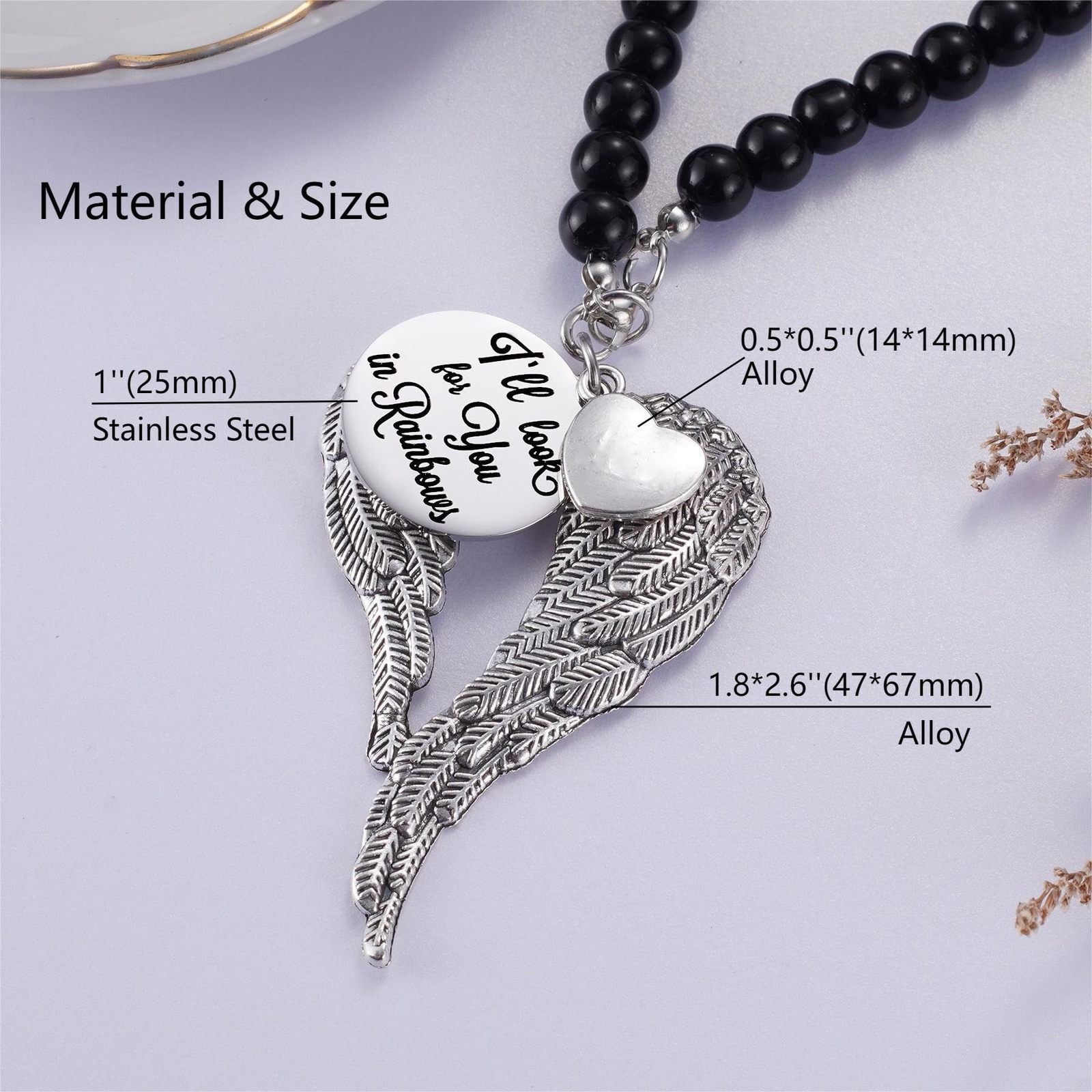 Loss of Mother Memorial Car Charm – Sympathy Rear View Mirror Hang Accessory …